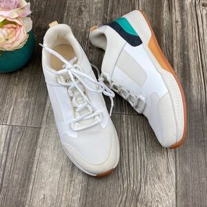 Vionic Fearless Grey Multicolor Leather Mesh Top Round Toe Lace Up Sneaker 8.5M